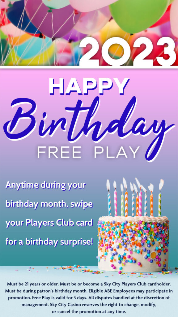 hollywood casino birthday free play