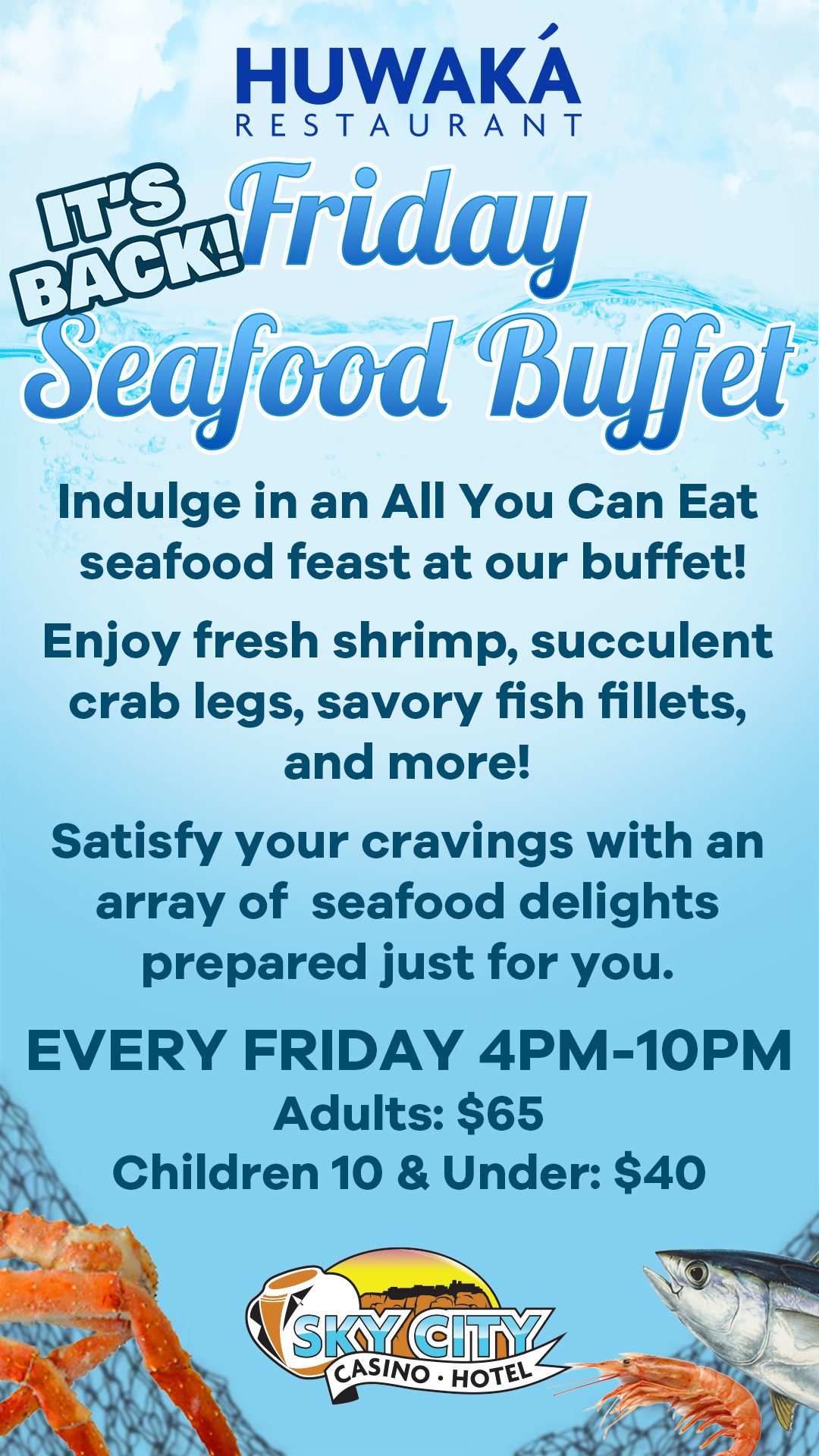 Huwaka Friday Seafood Buffet 2024 VS Vert - Updated Prices