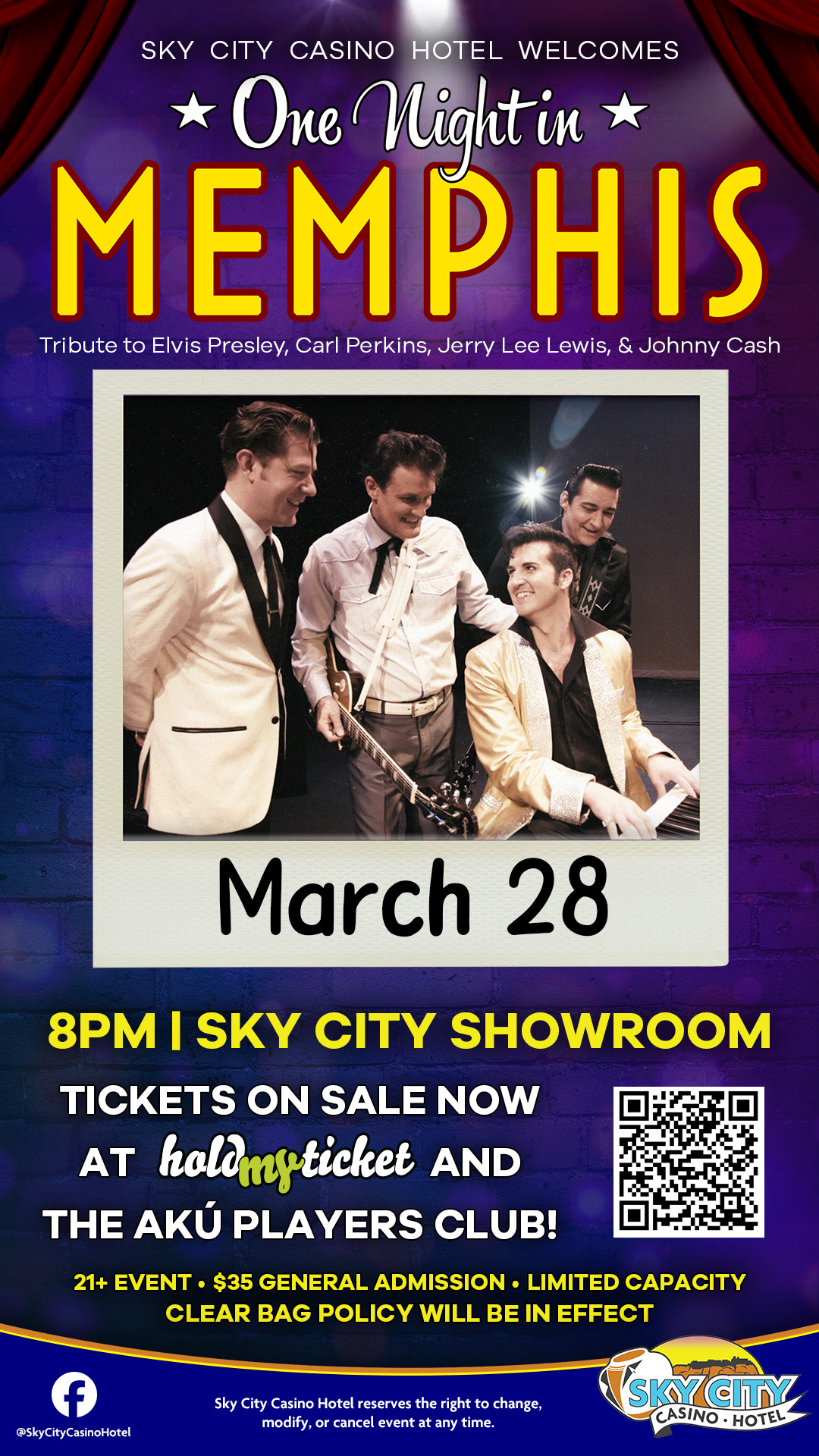 SCCH Welcomes One Night In Memphis 2026 1080x1920